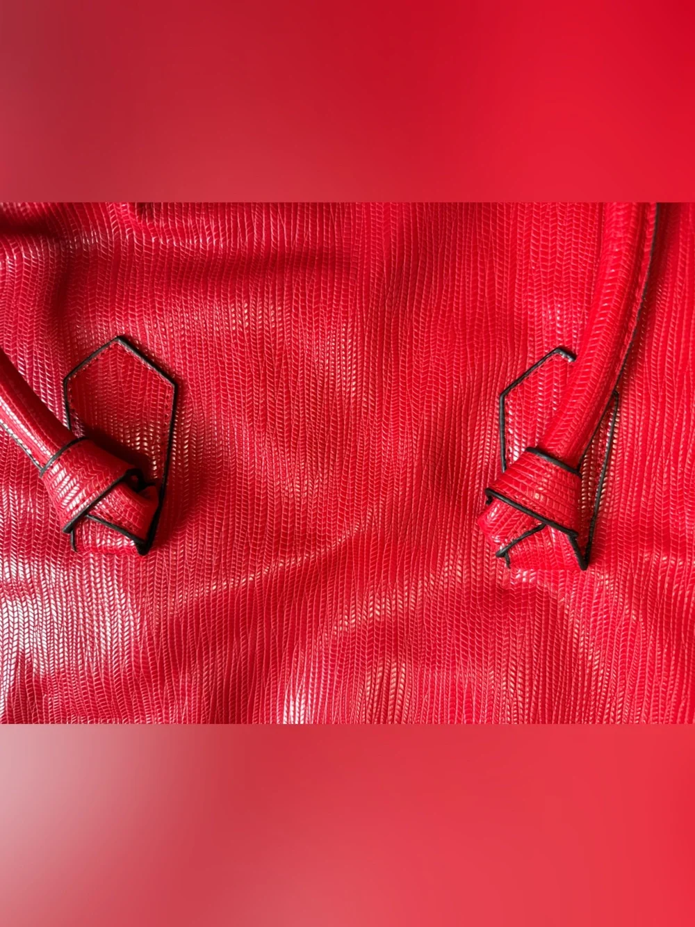 Red Leather Tote